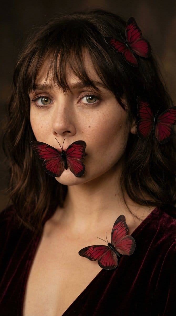 Mysterious Butterfly Portrait Prompt - AI 프롬프트