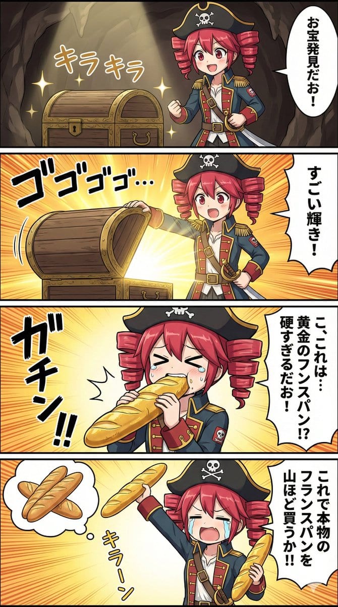 Nano Banana Pro Prompt for Teto Kasane in Pirate Attire - AI Generated Character Style Image