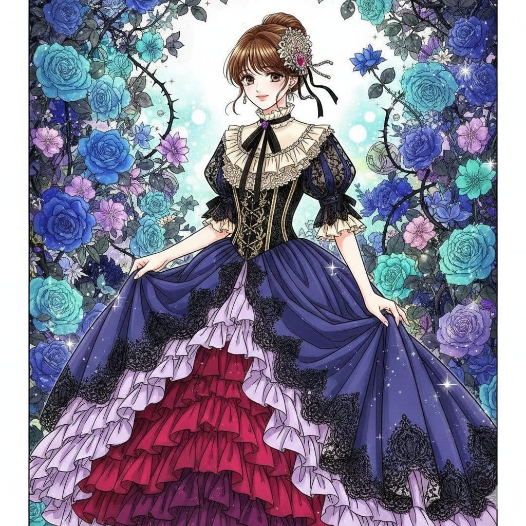 Nano Banana Prompt: Flower Background - AI Generated AI Art Style Image Example