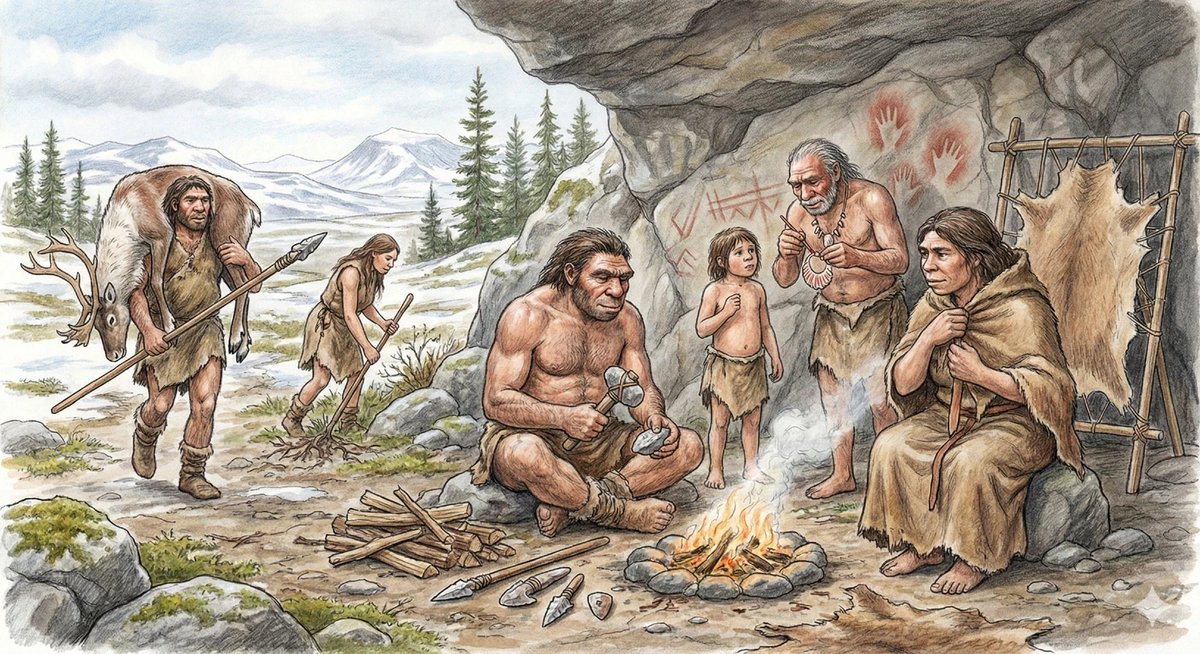 Preview image for Neanderthal image generation based on expert knowledge prompt