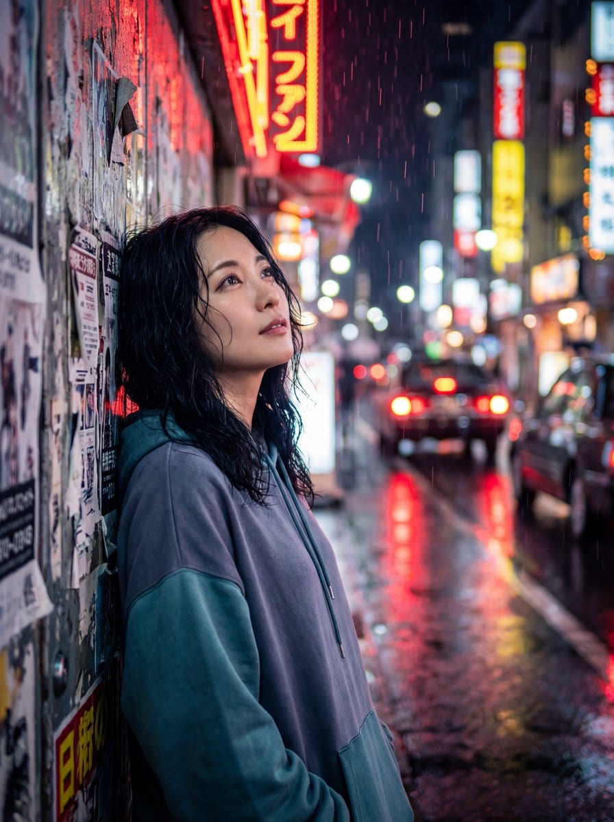 Neon City Night Portrait Prompt - AI Prompt