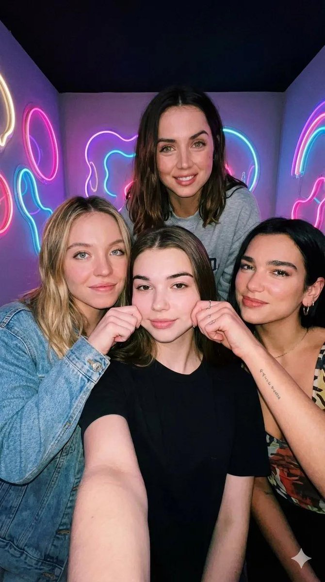 Preview image for Neon Room Celebrity Selfie prompt