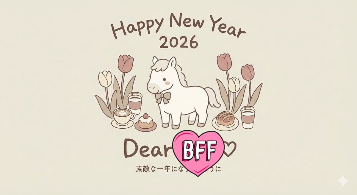 New Year's Greeting Illustration Prompt with Name