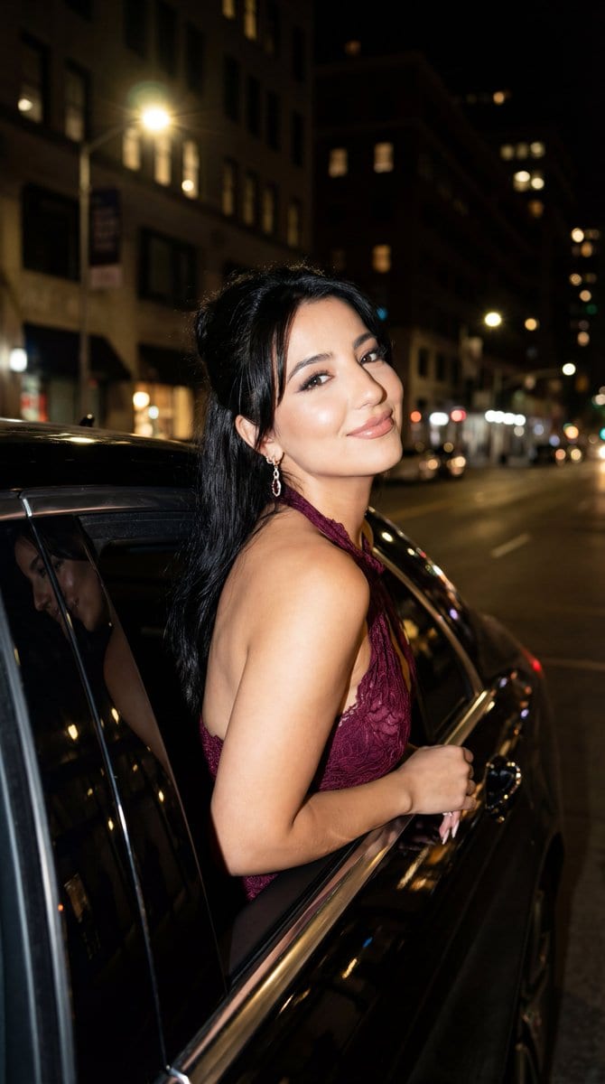 Night Paparazzi Car Editorial Prompt with Identity Lock - Prompt IA