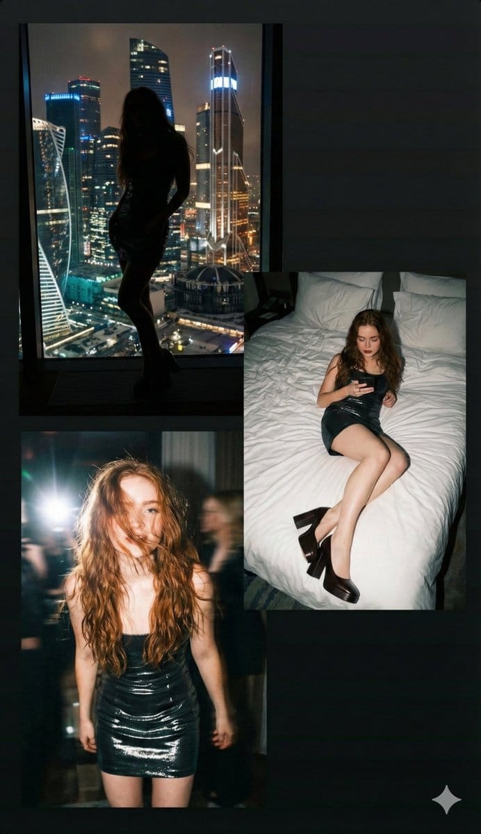 Preview image for Nightlife Cinematic Collage with 2000s Vibe prompt