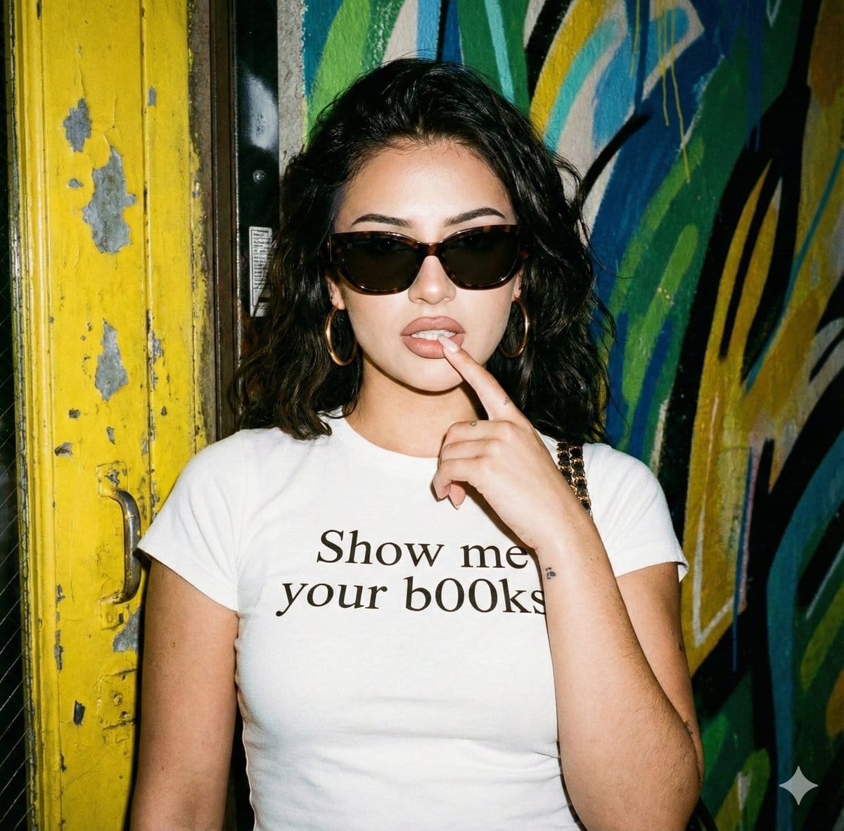Nightlife Flash Photography Portrait - Prompt de IA