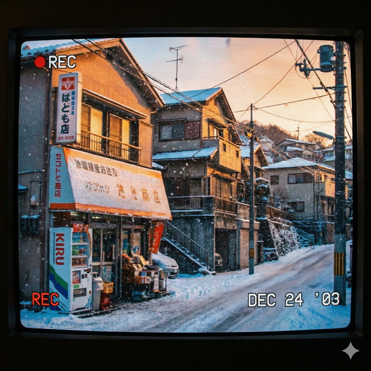 Nostalgic 2000s Japanese Suburb - AI Art AI Generated Artwork