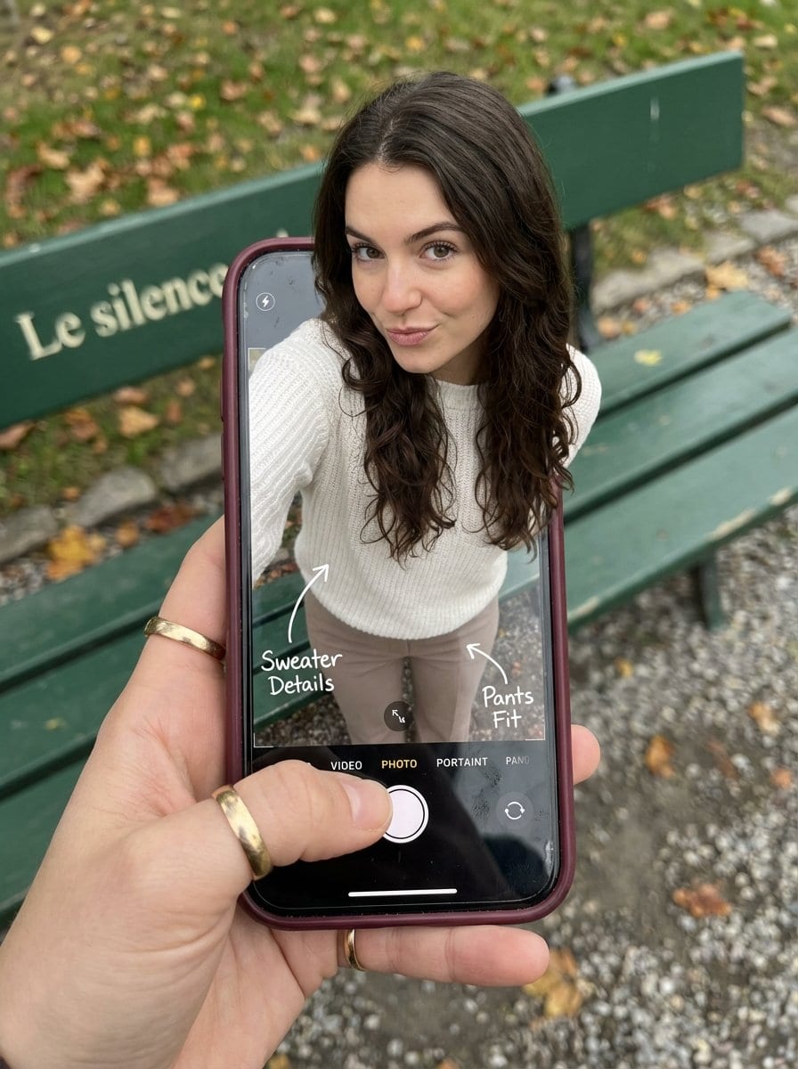 Optical Illusion: Stepping Out of a Smartphone Screen - AI 프롬프트