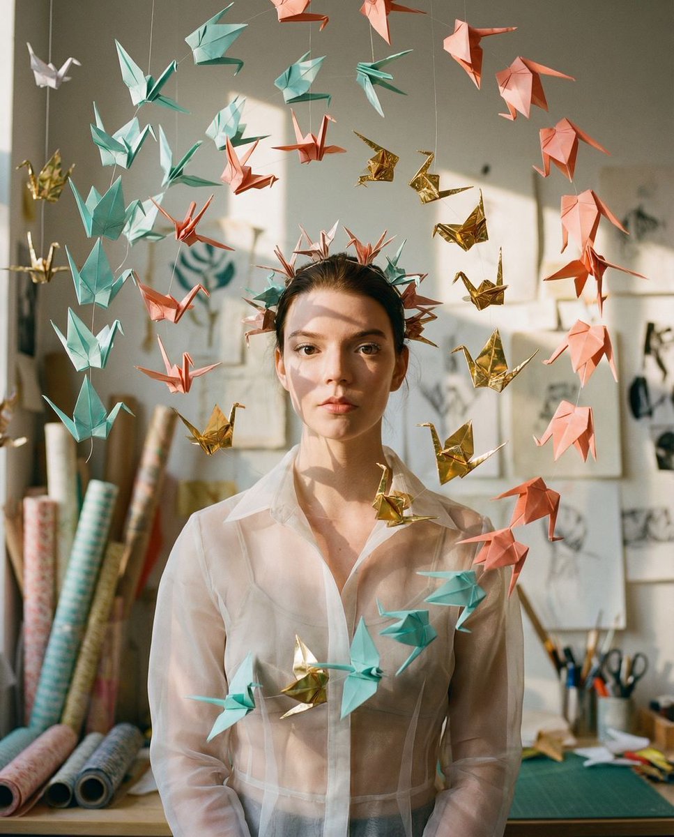 Preview image for Paper Symphony Editorial Fashion Shoot prompt