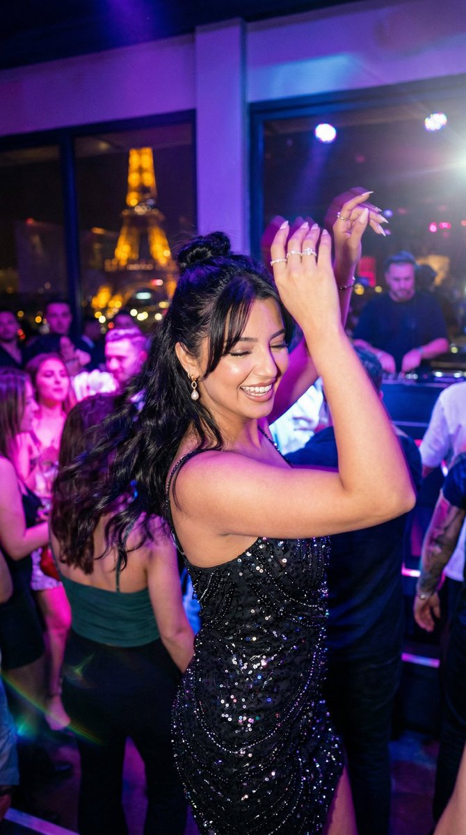 Paris Night Party Dance - AI Art AI Generated Artwork