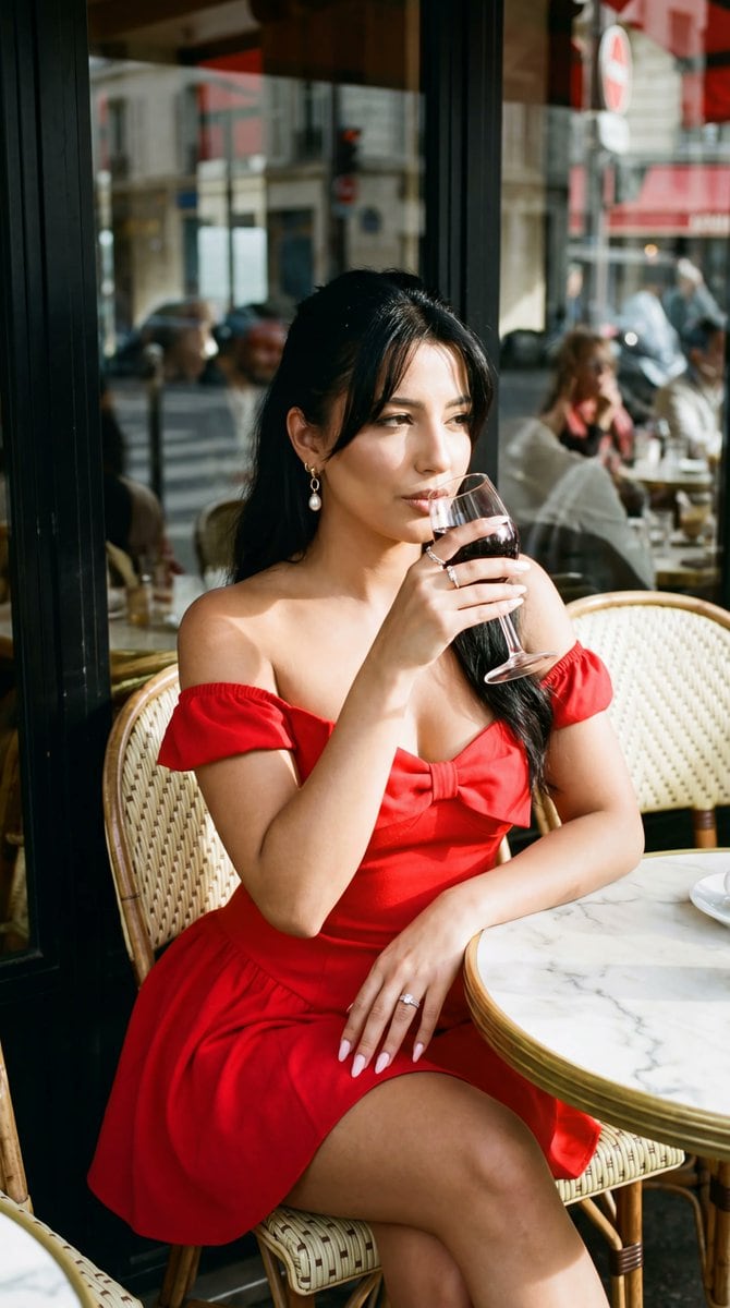 Parisian Cafe Editorial Portrait Prompt with Face Lock - AI 프롬프트