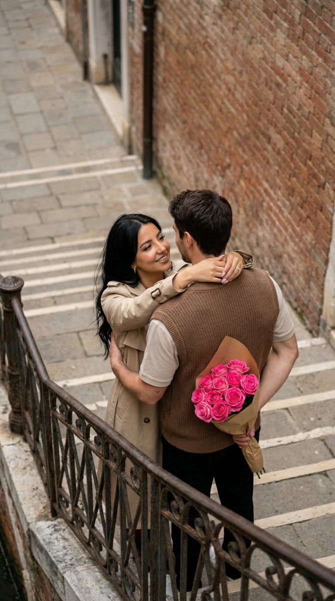 Preview image for Photo to Watercolor Illustration of Couple prompt