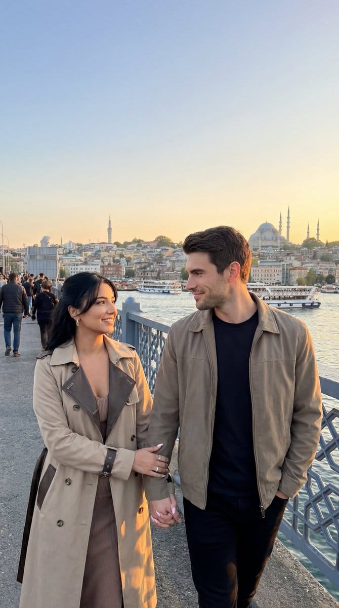 Photoreal Istanbul Romance with Identity Lock - AI 프롬프트