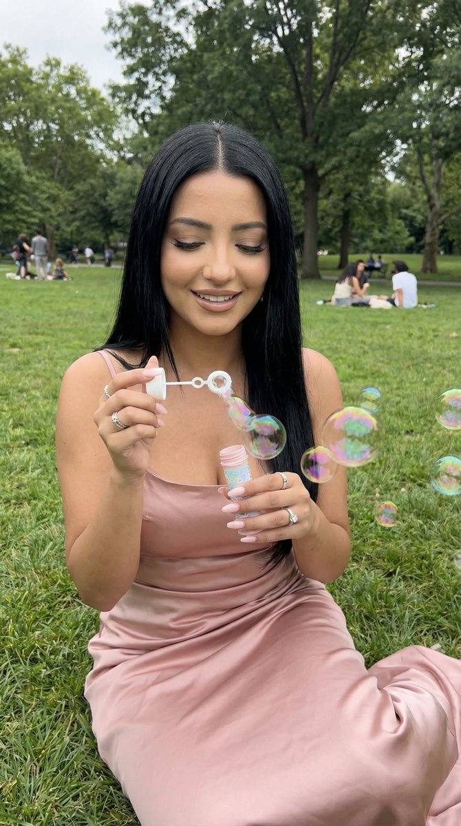 Preview image for Photoreal Lifestyle Portrait in Bubble Park Prompt prompt