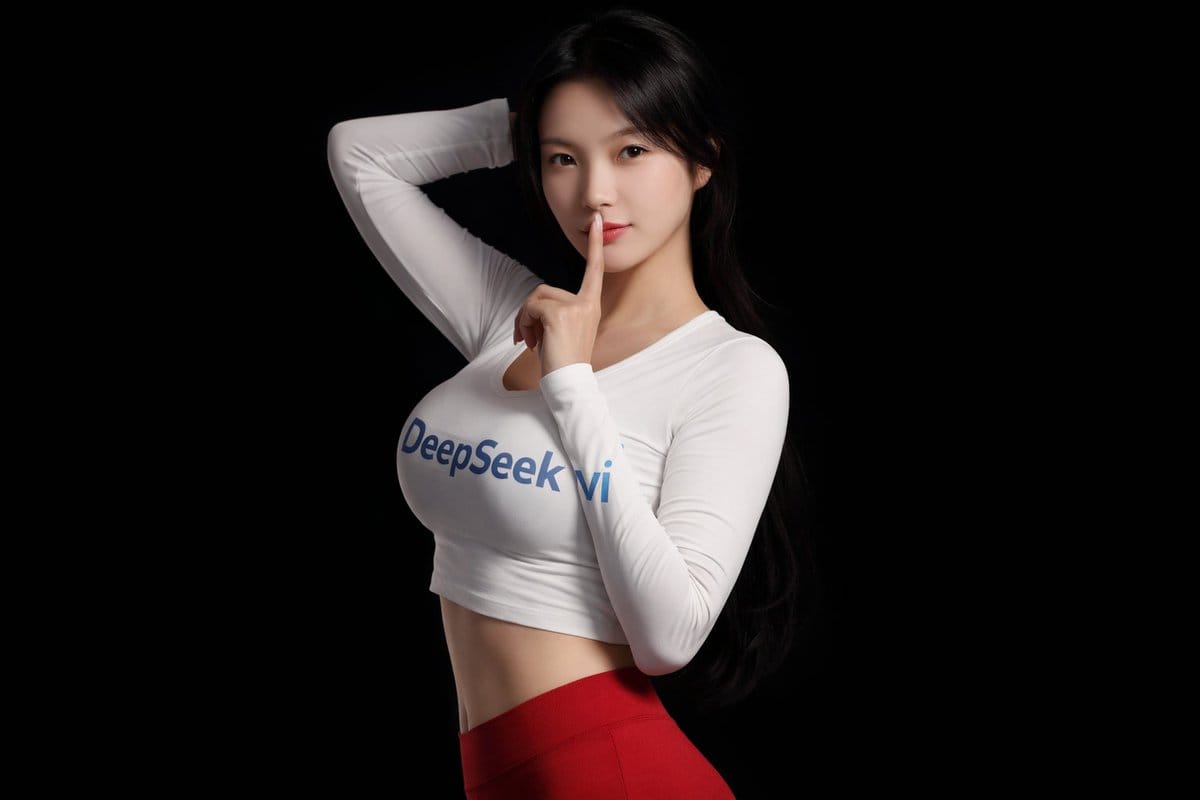 Photorealistic Asian Female Model in DeepSeek Outfit Prompt - AI 프롬프트