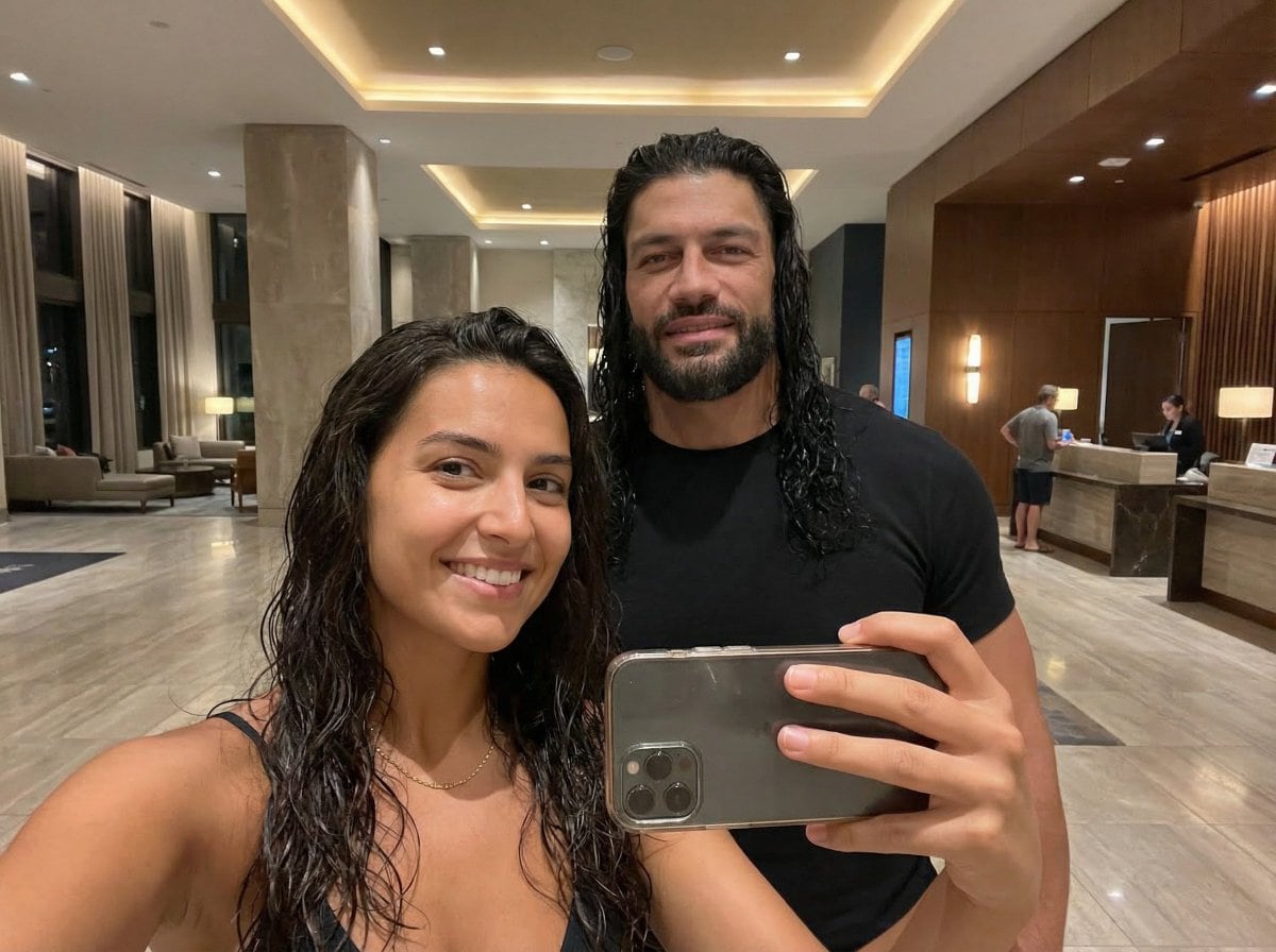 Photorealistic Celebrity Encounter Selfie (Roman Reigns) - Prompt IA