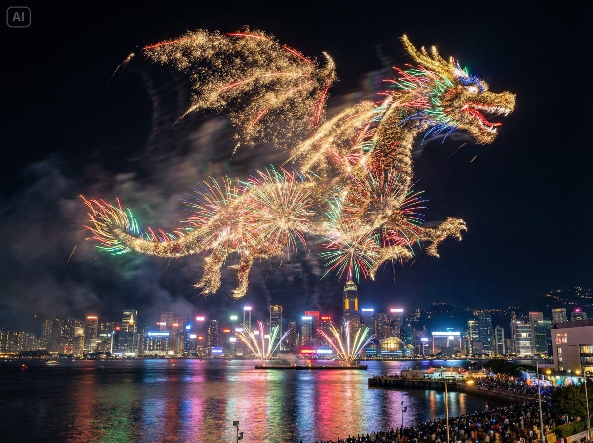Photorealistic Fireworks Display Prompt for Dreamina AI - AI 프롬프트
