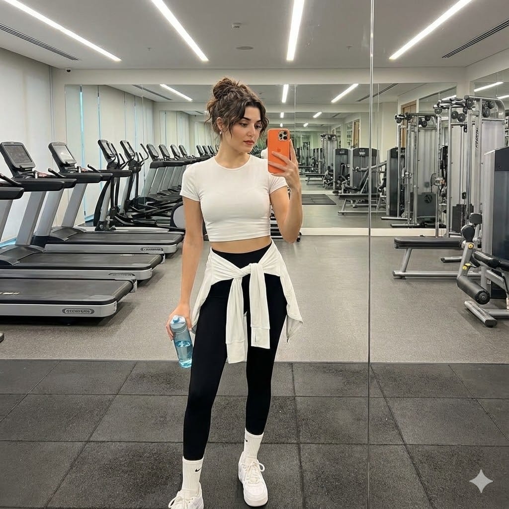 Photorealistic Full-Body Mirror Selfie with Identity Lock - KI-Prompt