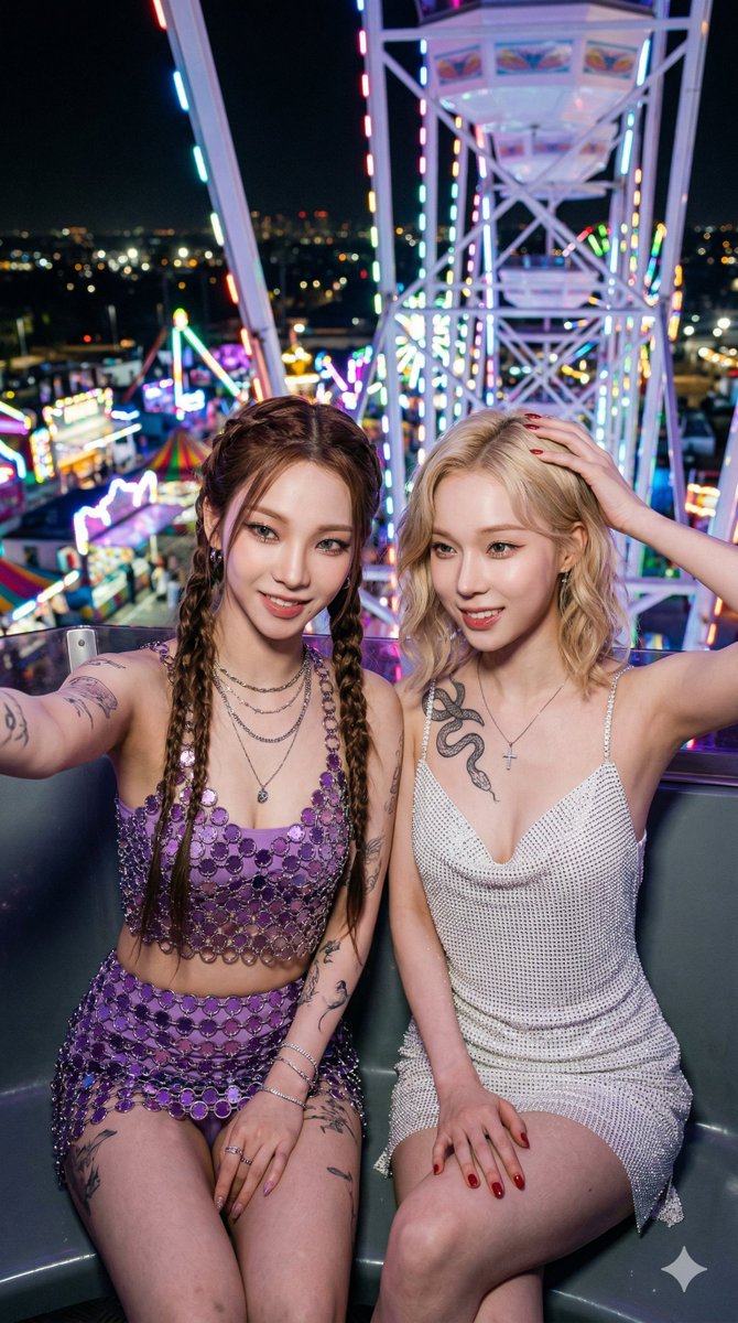 Preview image for Photorealistic Night Selfie on a Ferris Wheel prompt