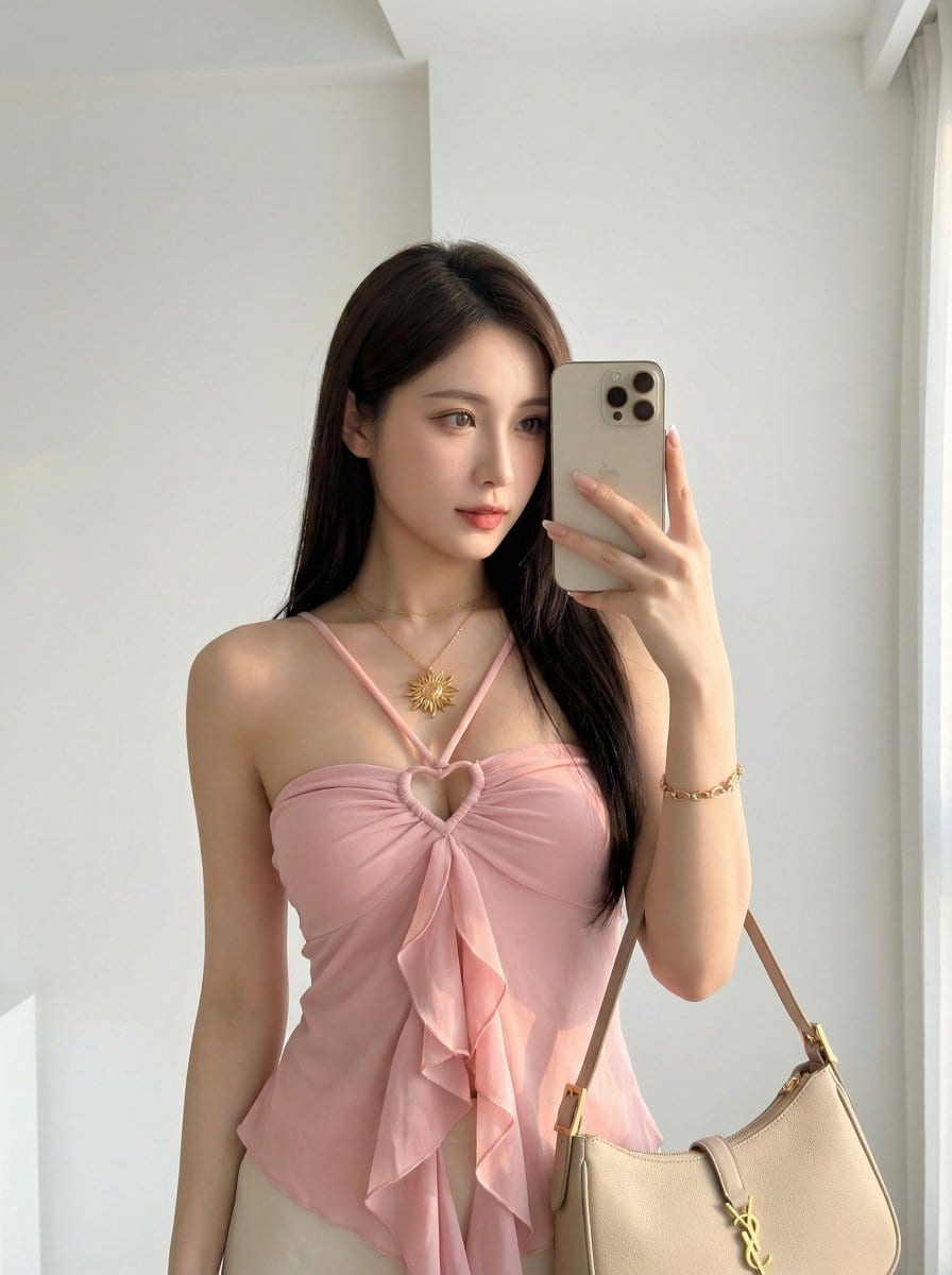 Photorealistic Selfie Prompts (Japanese Restaurant & Bathroom) - AI 프롬프트