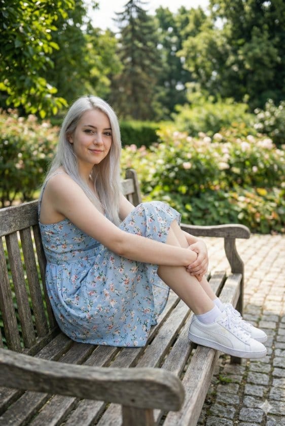 Photorealistic Summer Park Portrait - KI-Prompt