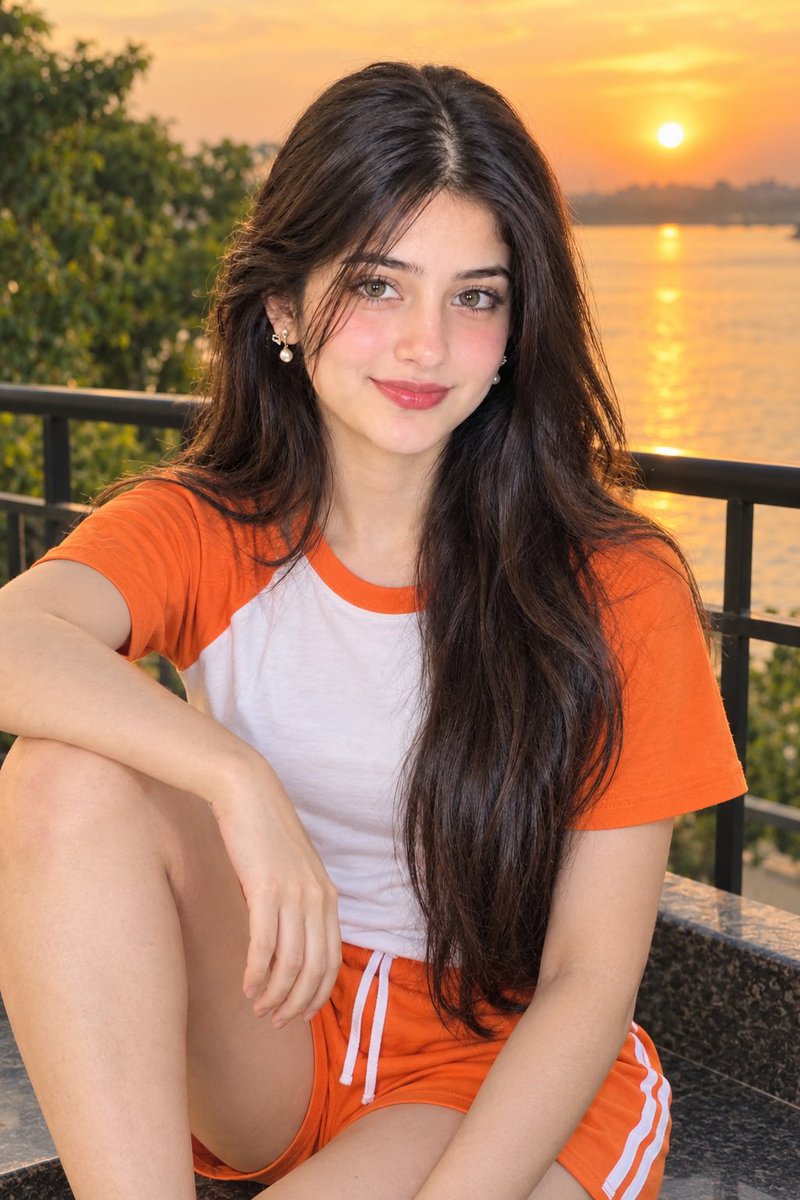 Preview image for Photorealistic Sunset Portrait with Reference Face prompt