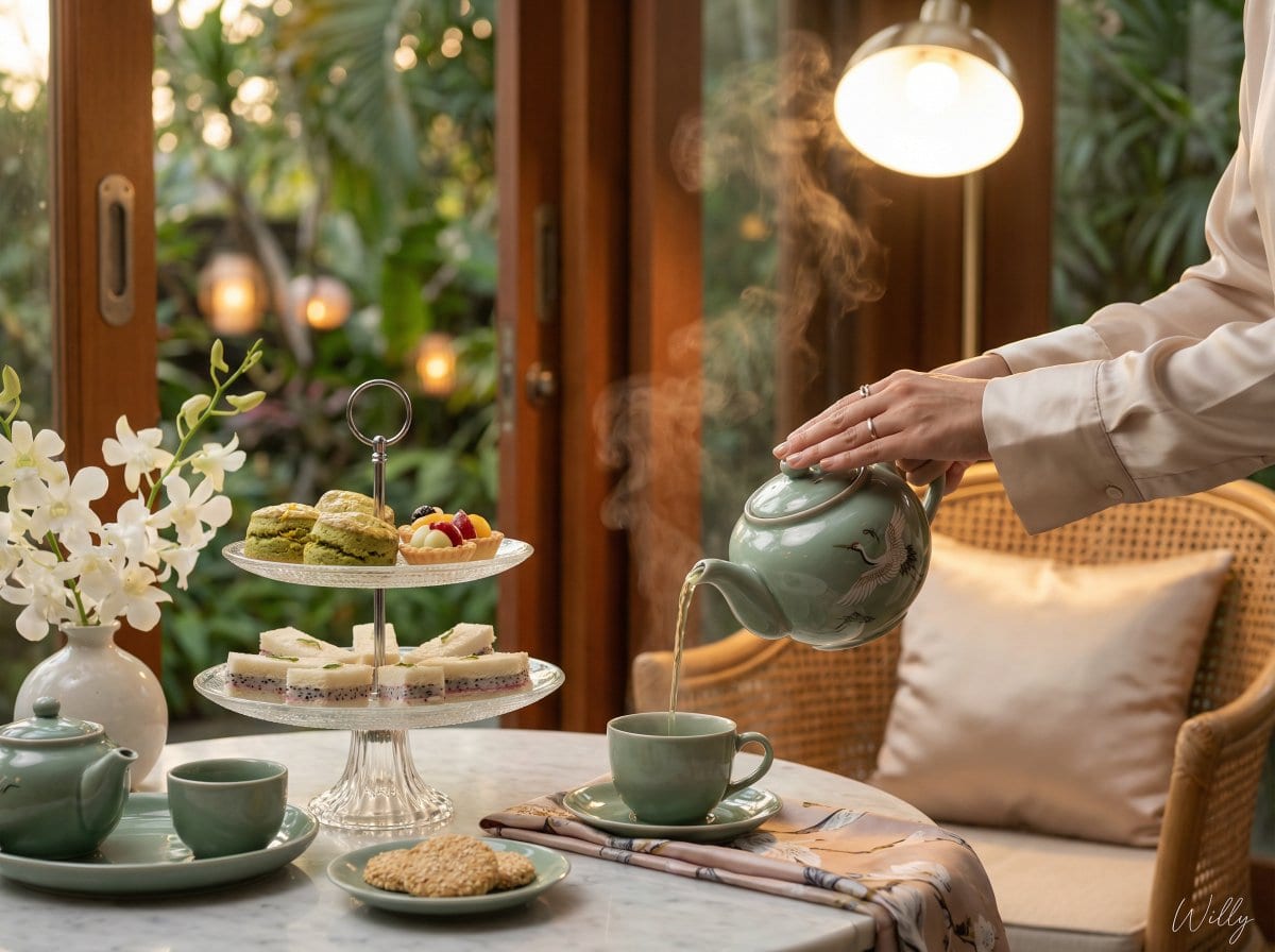 Photorealistic Vietnamese Afternoon Tea Scene - KI-Prompt