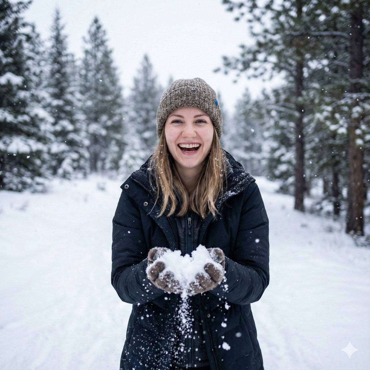Photorealistic Winter Portrait with Identity Preservation - AI Prompt