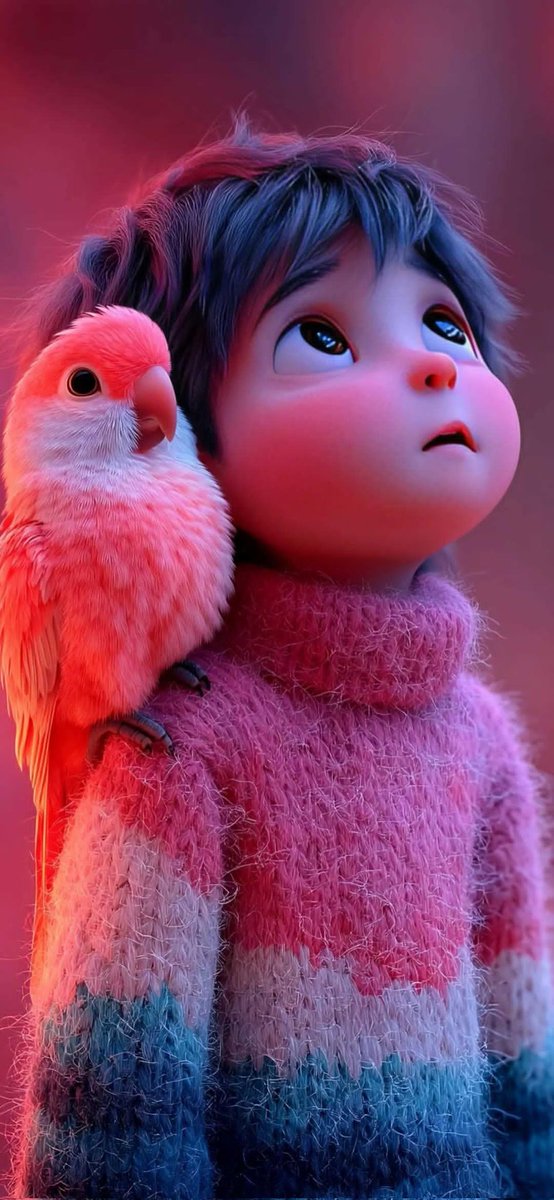 Preview image for Pixar-Style 3D Animated Child Portrait with Animal prompt