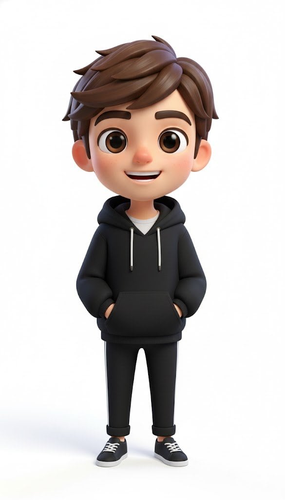 Pixar-Style American Passerby Prompt - Prompt IA