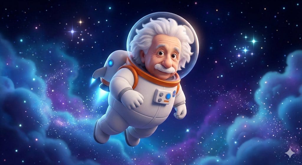 Pixar Style Celebrity Astronaut Caricature - AI提示词