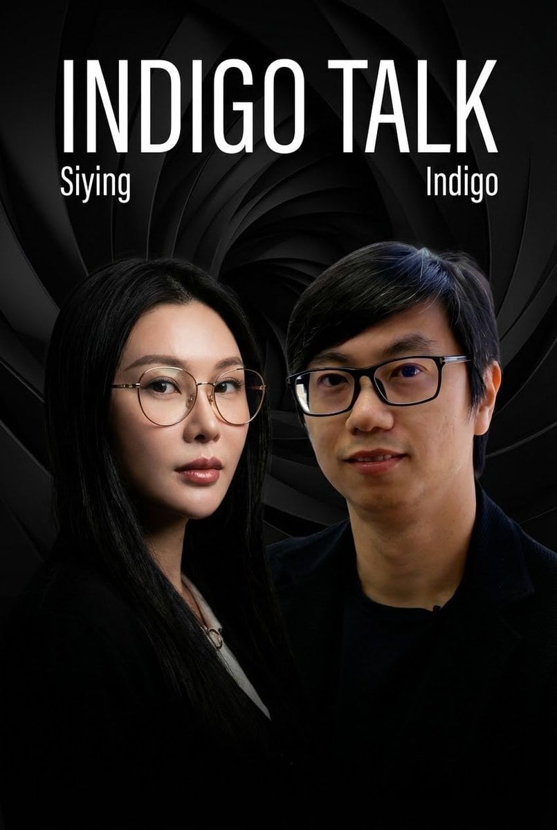 Podcast cover from two reference portraits - AI Generated Character Style Image Example