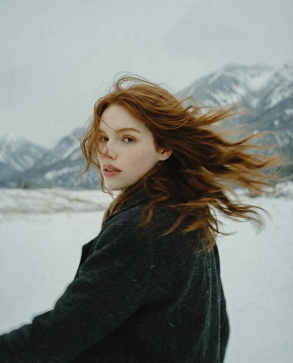 Poetic Cinematic Winter Portrait - AI Prompt