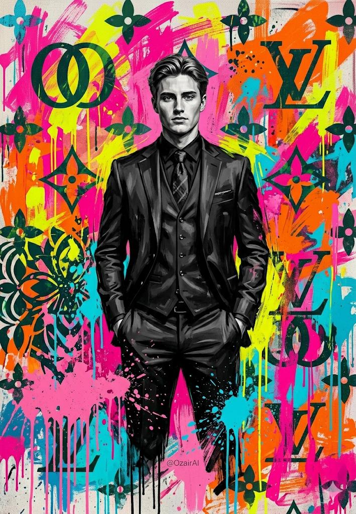 Preview image for Pop-Art Graffiti Portrait prompt