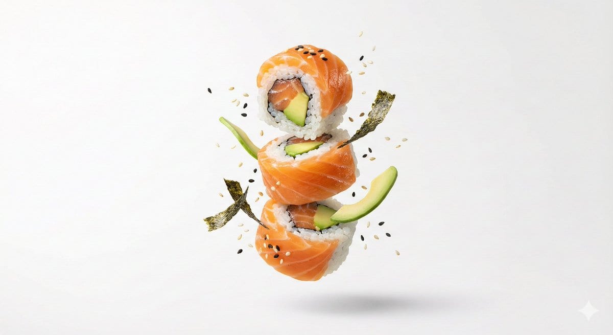 Premium Floating Food Hero Shot Template - KI-Prompt