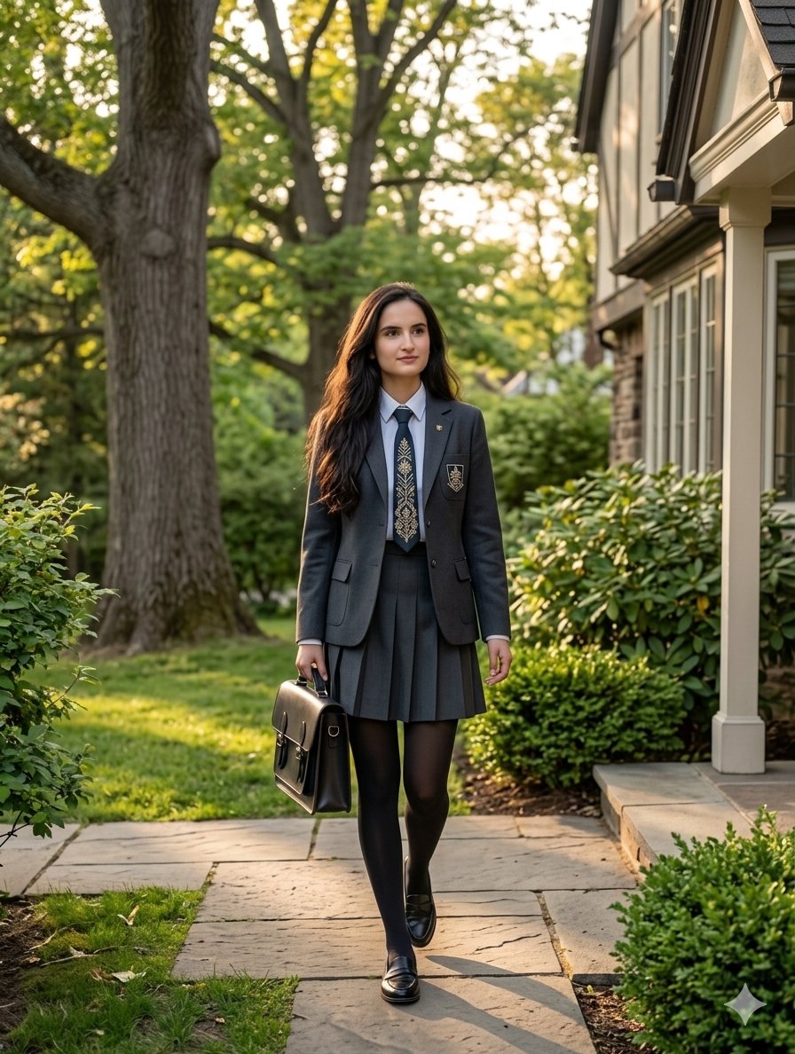 Preview image for Private School Uniform Portrait prompt