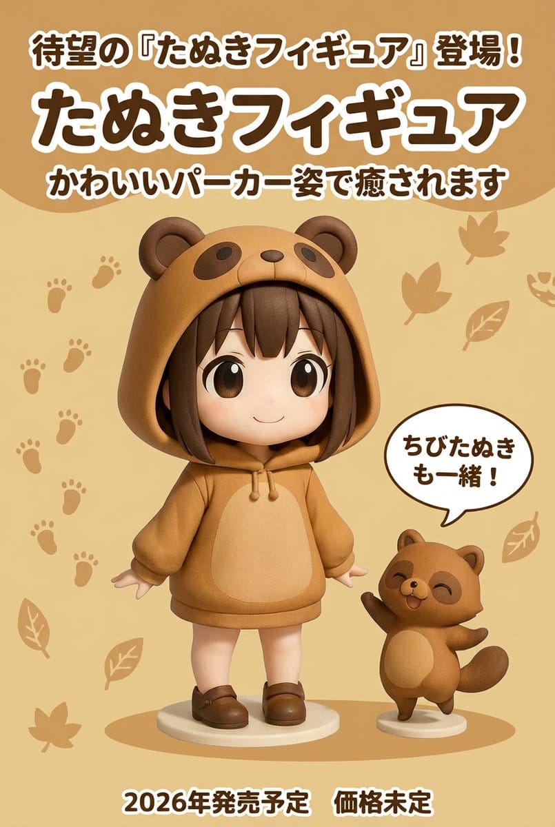 Product ad-style image for a raccoon figure - AI Generated Realistic Style Image Example