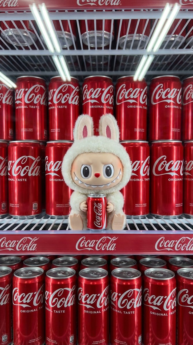Preview image for Product Shot Prompt for Nano Banana Pro: Art Toy in a Coca-Cola Cooler prompt