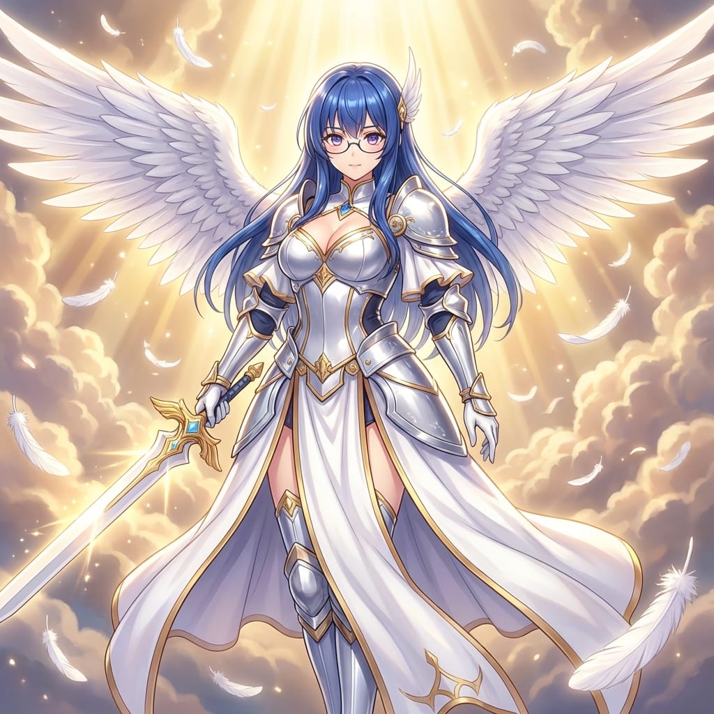 Prompt for Converting Subject into an Archangel - AI Generated AI Art Style Image Example