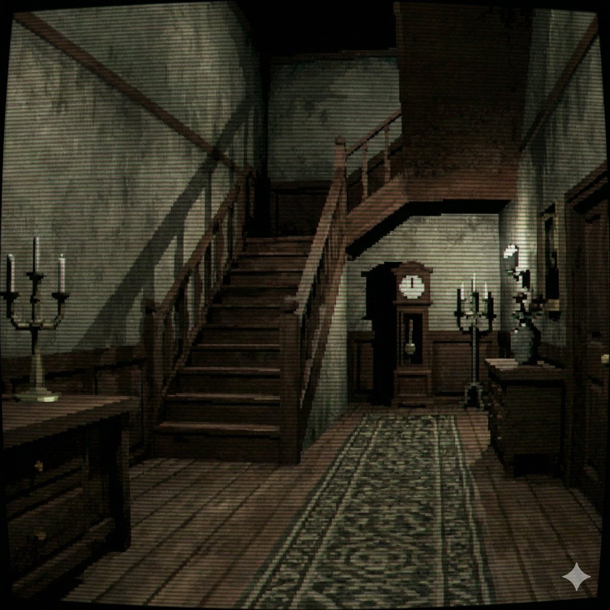 Preview image for PS1 Style Low-Poly Mansion Interior prompt