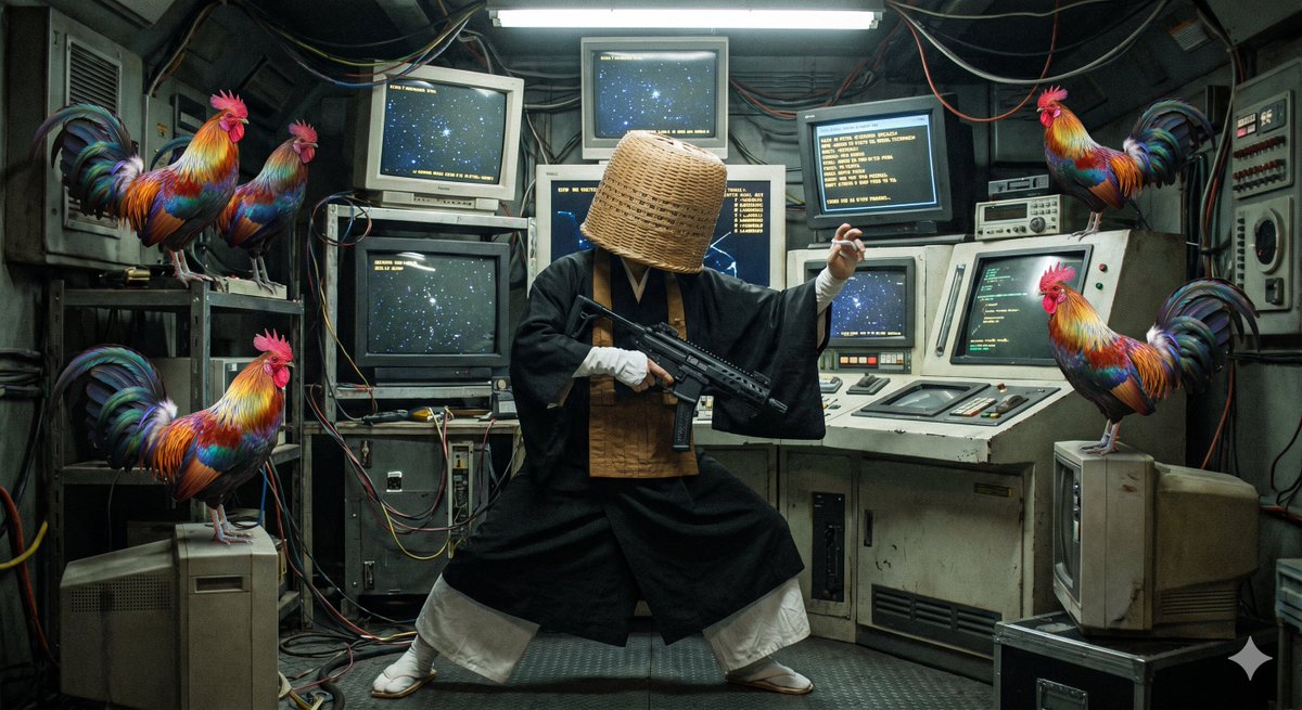 Preview image for Rainbow Rooster in Command Room prompt