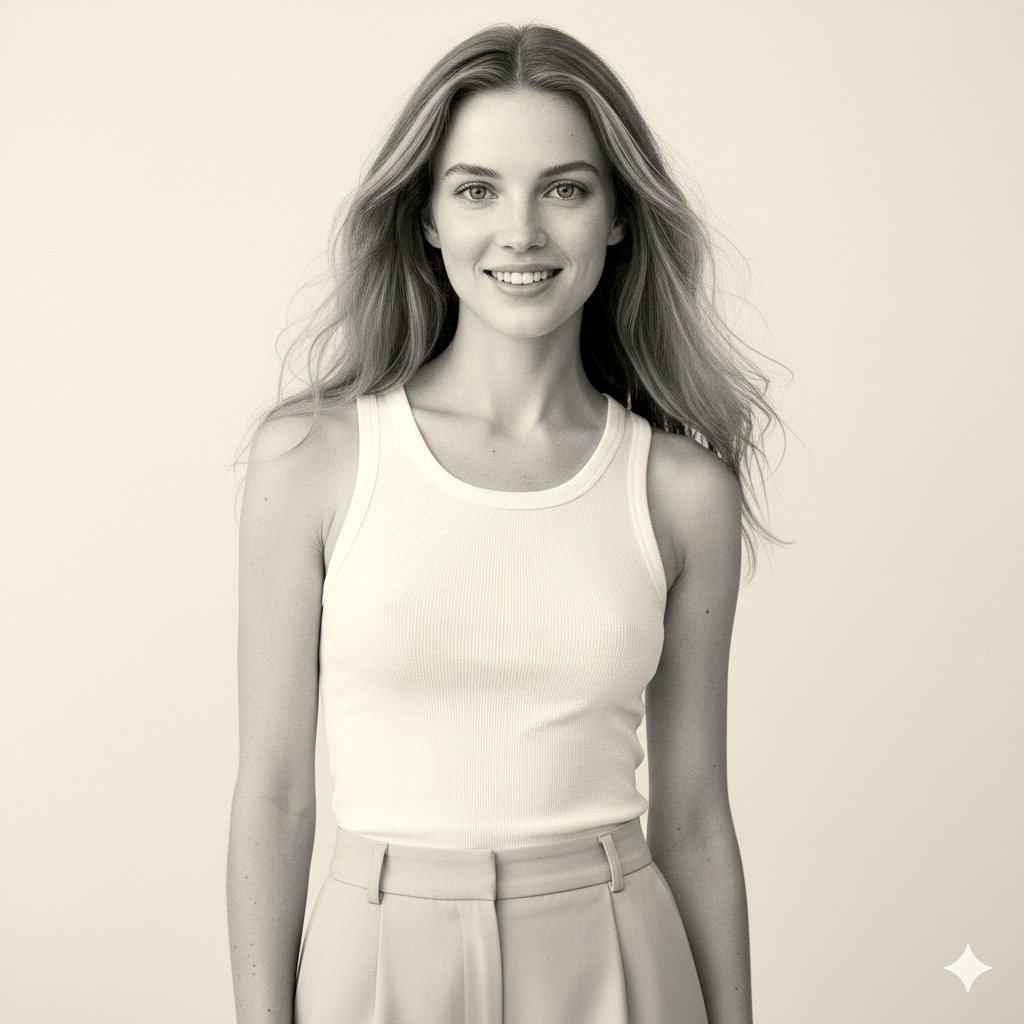 Preview image for Realistic Black-and-White Studio Portrait Prompt prompt