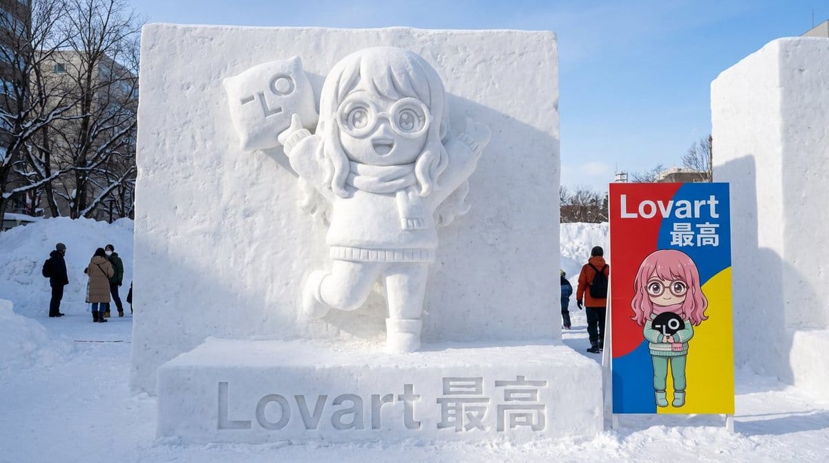 Realistic Character Snow Sculpture Generation - AIプロンプト