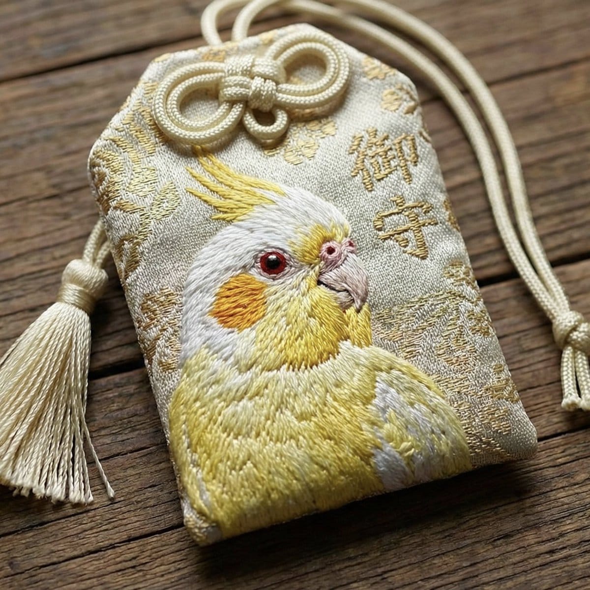 Realistic Cockatiel Amulet Generation - AI Generated Realistic Style Image Example