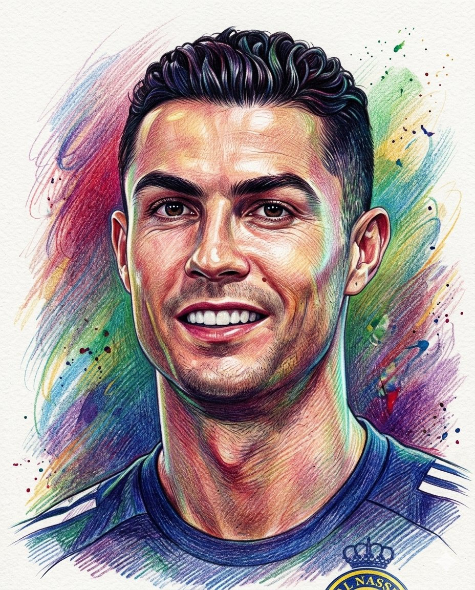 Preview image for Realistic Colored Pencil Portrait prompt