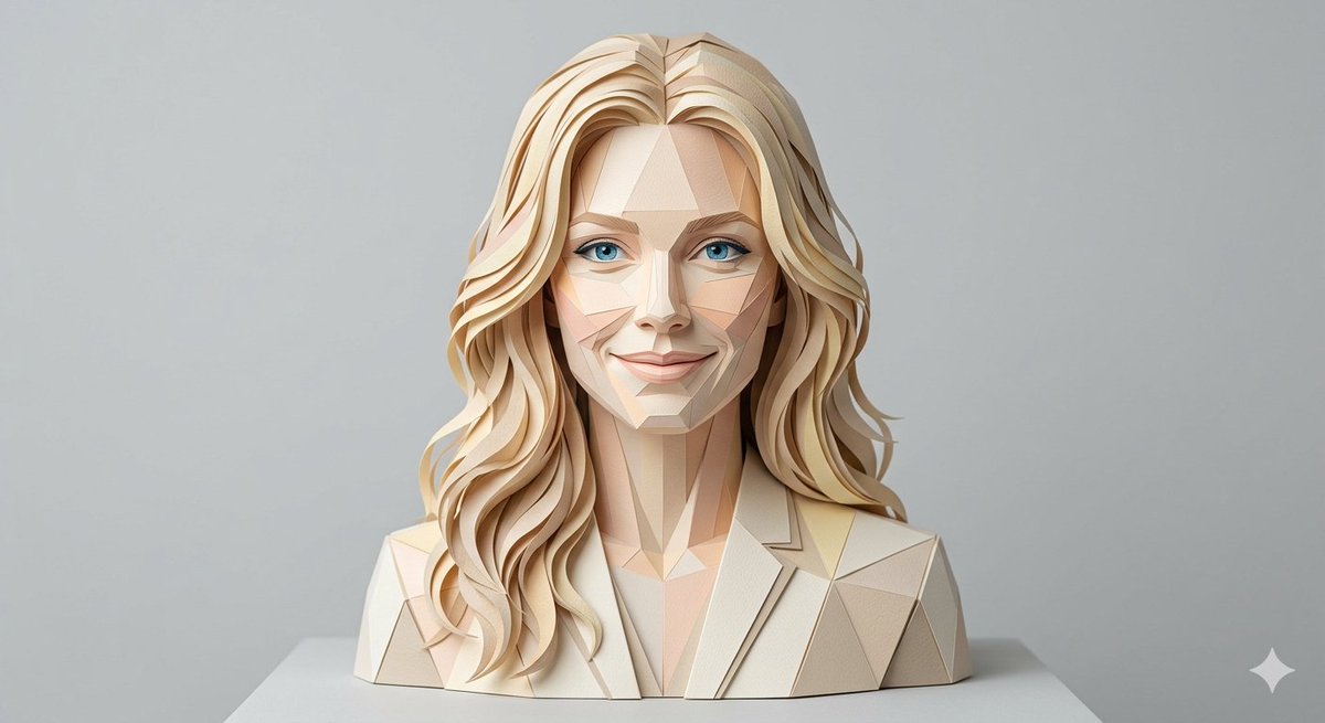 Preview image for Realistic Paper Sculpture Portrait prompt