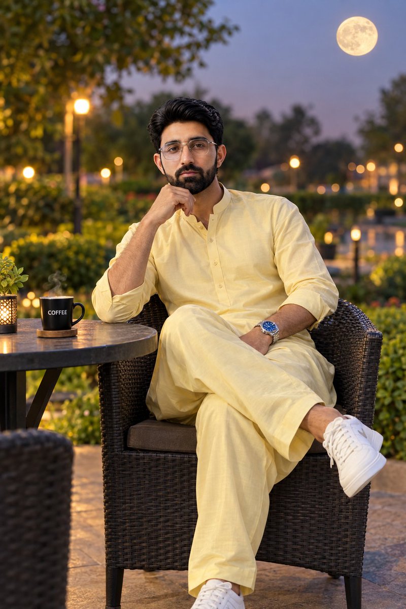 Preview image for Realistic Portrait of South Asian Man at Twilight prompt
