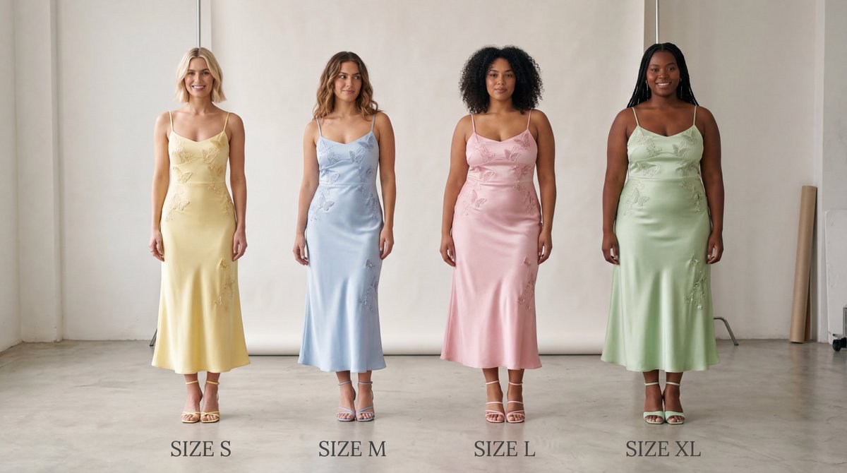 Realistic Size Range Fashion Lineup