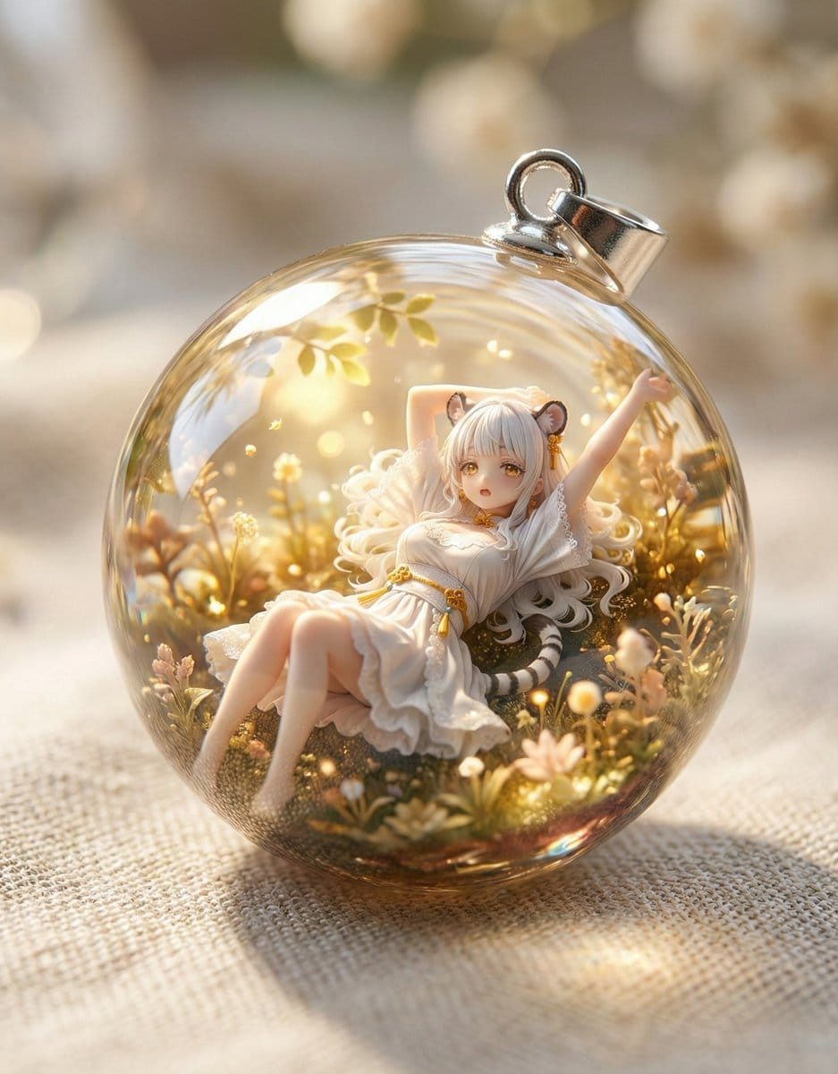 Resin Charm Illustration Prompt - AI Generated AI Art Style Image Example