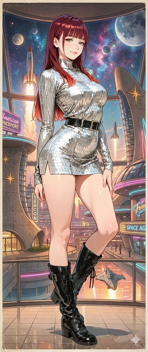 Retro-Future Pinup Background Conversion Prompt - Prompt IA